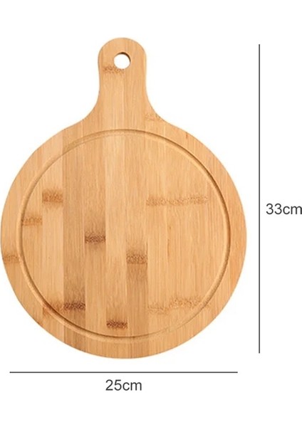 Pizza Tahtası B Ahşap Mutfak Kesme Tahtası Saplı Japon Tarzı Pizza Tahtası Meyve Sebze Et Kesme Tahtası Mutfak Aksesuarları (Yurt Dışından)