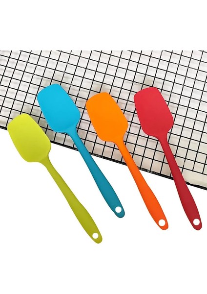Turuncu Yeni 1 Pc Mutfak Silikon Krem Tereyağı Kek Spatula Karıştırma Meyilli Kazıyıcı Fırça Tereyağı Mikser Kek Fırçaları Pişirme Aracı Mutfak (Yurt Dışından) fırsatları