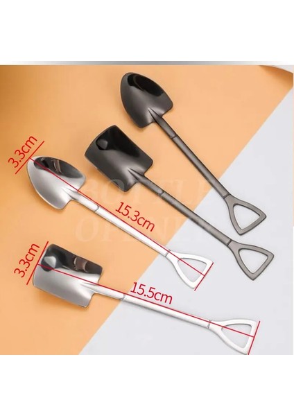 Gümüş 2 Adet Paslanmaz Çelik Çay Kaşığı Kürek Kaşık Dondurma Tatlı Kepçe Yaratıcı Kahve Kaşığı Meyve Kaşığı Sofra Çatal Bıçak Kaşık Seti (Yurt Dışından) modelleri