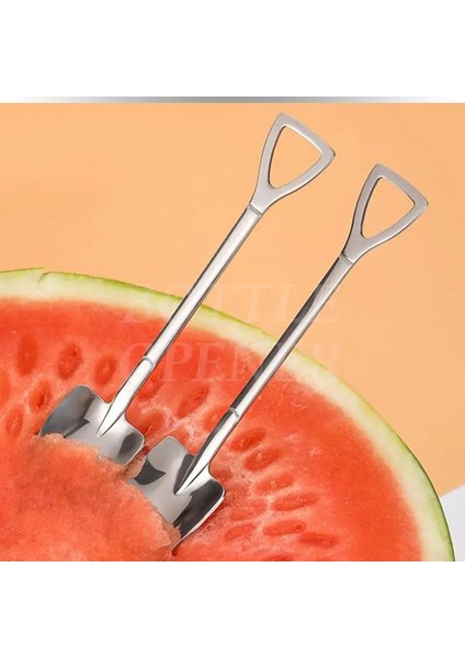 Gümüş 2 Adet Paslanmaz Çelik Çay Kaşığı Kürek Kaşık Dondurma Tatlı Kepçe Yaratıcı Kahve Kaşığı Meyve Kaşığı Sofra Çatal Bıçak Kaşık Seti (Yurt Dışından) fırsatları