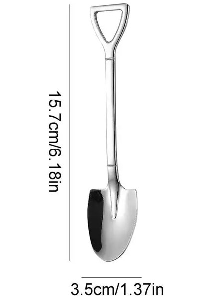 Sivri Kürek Kürek Kaşık Paslanmaz Çelik Çay Kaşığı Dondurma Tatlı Bira Kaşığı Kahve Kaşığı Moda Sofra Düğün Kepçe Pirinç Kaşığı (Yurt Dışından)
