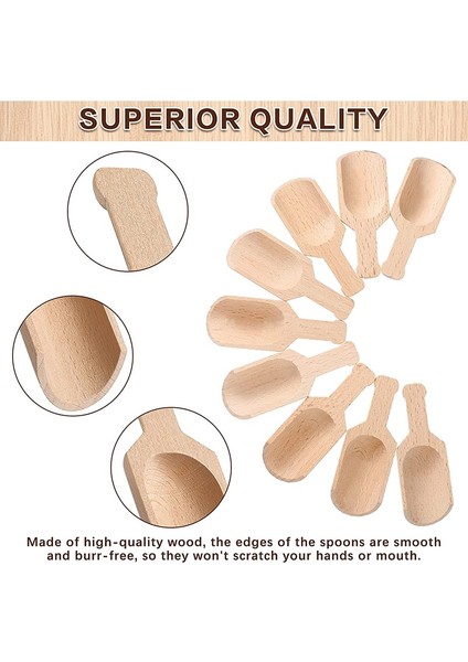 75MM 5 Adet Ahşap Saplı Kepçe Çay Kaşığı Küçük Tuz Kürek Çay Töreni Teaware Aksesuarları Mini Şeker Kaşığı Mutfak Ev Pişirme Aracı (Yurt Dışından) fırsatları