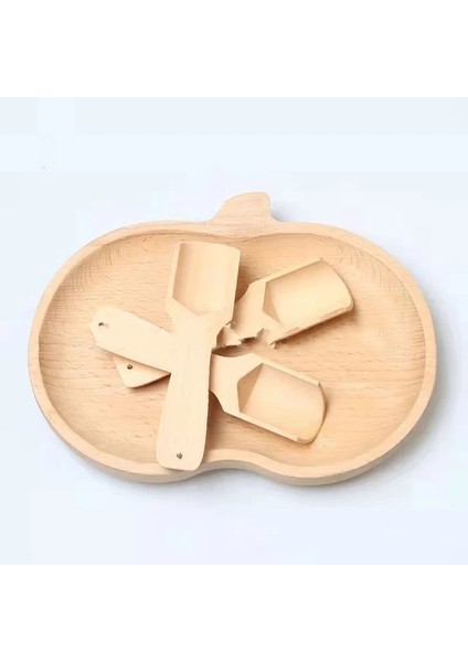 110MM 5 Adet Ahşap Saplı Kepçe Çay Kaşığı Küçük Tuz Kürek Çay Töreni Teaware Aksesuarları Mini Şeker Kaşığı Mutfak Ev Pişirme Aracı (Yurt Dışından)