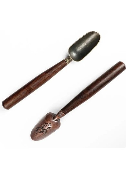 02 Siyah Sandal Ağacı Oyma Bergamot Çay Kepçe Çin Düğüm Desen Çay Aksesuarları Retro Kolay Kullanım Kaşık Mutfak Aletleri Çin (Yurt Dışından) fırsatları