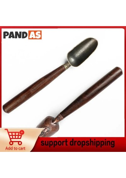 02 Siyah Sandal Ağacı Oyma Bergamot Çay Kepçe Çin Düğüm Desen Çay Aksesuarları Retro Kolay Kullanım Kaşık Mutfak Aletleri Çin (Yurt Dışından) indirimleri