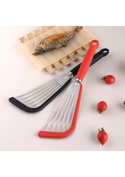 Kırmızı Paslanmaz Çelik Biftek Kızartma Küreği Yağ Fırçası Anti-Haşlanma Silikon Balık Küreği Mutfak Aksesuarları Mutfak Eşyaları Alet (Yurt Dışından) indirimleri