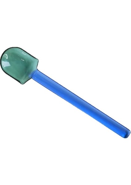 K Çay Kaşığı Dondurma Kaşığı Karıştırma Çubuğu Karıştırma Kaşığı Çay Kaşığı Tatlı Kokteyl Milkshake Için Isıya Dayanıklı Cam Kaşık (Yurt Dışından)