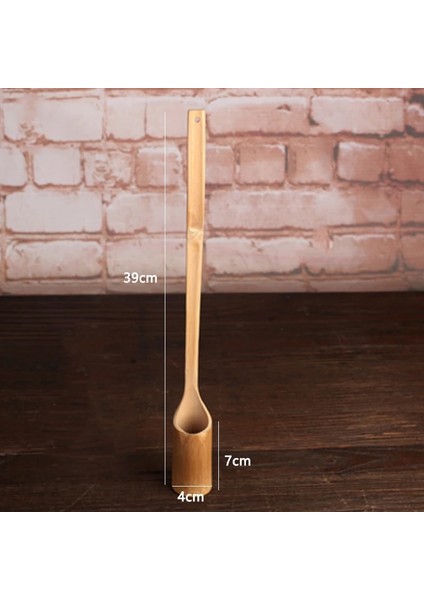Açık Sarı Çin Tarzı Uzun Saplı Çay Kaşığı Çok Stil Doğal Bambu Çay Dağıtın Kaşık Kaşık Şarap Kaşığı Teaware Aksesuarları (Yurt Dışından)