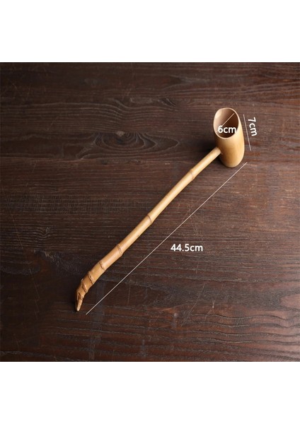 Açık Sarı Çin Tarzı Uzun Saplı Çay Kaşığı Çok Stil Doğal Bambu Çay Dağıtın Kaşık Kaşık Şarap Kaşığı Teaware Aksesuarları (Yurt Dışından)