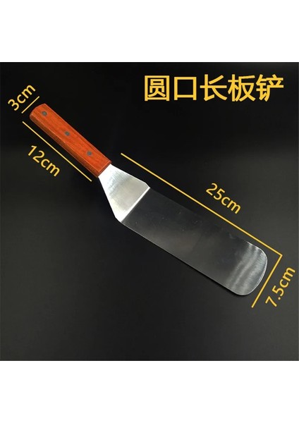 Koyu Gri Biftek Paslanmaz Çelik Kızarmış Kürek Spatula Pizza Açgözlü Kesiciler Maça Pasta Kek Barbekü Araçları Ahşap Saplı Mutfak Eşyaları (Yurt Dışından) fırsatları