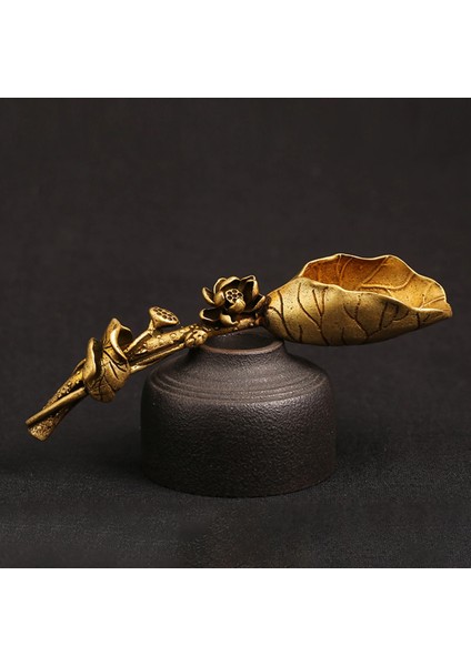 1 Adet Yaratıcı Pirinç Bakır Çay Kaşığı Şeker Kürek Lotus Kökü Çay Kaşığı Spatula Altın Kahve Kaşığı Teaware Dondurma Mutfak Aracı (Yurt Dışından) modelleri