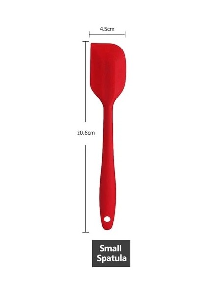 S Kazıyıcı Kırmızı 1/4/6 Adet Silikon Spatula Karıştırma Pasta Kazıyıcı Yapışmaz Tereyağı Serpme Kavanoz Blender Pişirme Spatula Mutfak Pişirme Aksesuarları (Yurt Dışından)
