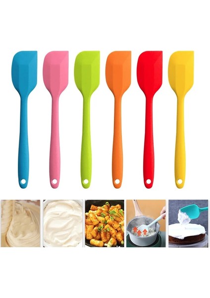 Silikon Kaşık 3 Evrensel Isıya Dayanıklı Entegre Kolu Silikon Kaşık Kazıyıcı Spatula Dondurma Kek Mutfak Aracı Gereç Kolaylık Sıcak (Yurt Dışından) fiyatları