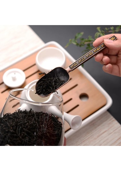 Kırmızı Çin Çay Kaşıkları Bakır Çay Kaşık Kaşık Çay Yaprakları Seçici Tutucu Yüksek Kaliteli Çin Kongfu Çay Aksesuarları Araçları (Yurt Dışından)