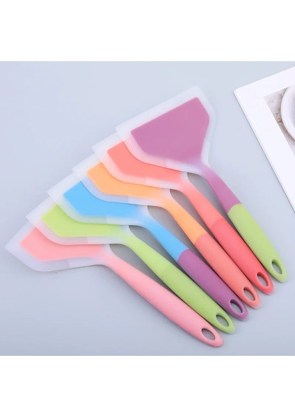 Kırmızı Silikon Eşya Pişirme Gereçleri Mutfak Spatula Sığır Eti Yumurta Mutfak Kazıyıcı Geniş Pizza Pişirme Araçları Kürek Yapışmaz Spatula (Yurt Dışından)