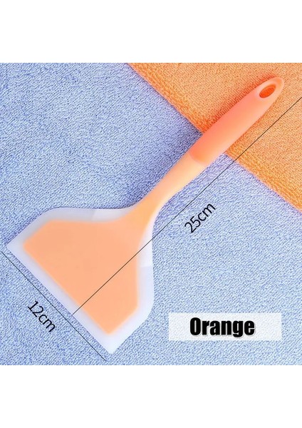 B Silikon Spatula Pişirme Gereçleri Sığır Eti Yumurta Mutfak Kazıyıcı Geniş Pizza Pişirme Araçları Kürek Yapışmaz Spatula Mutfak (Yurt Dışından)