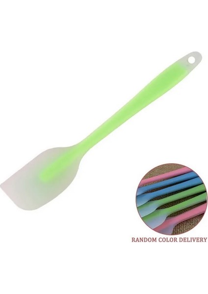 Silikon Kaşık 17 Evrensel Isıya Dayanıklı Entegre Kolu Silikon Kaşık Kazıyıcı Spatula Dondurma Kek Mutfak Aracı Gereç Kolaylık Sıcak (Yurt Dışından)