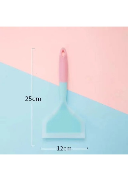 L Silikon Spatula Pişirme Gereçleri Sığır Eti Yumurta Mutfak Kazıyıcı Geniş Pizza Pişirme Araçları Kürek Yapışmaz Spatula Mutfak (Yurt Dışından)