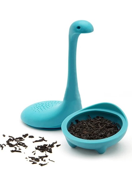 Canavar --- Mavi Yeniden Kullanılabilir ve Ilginç Çay Makinesi Yaratıcı Silikon Kahve Filtresi Çay Bardağı Bitkisel Baharat Filtresi Çay Difüzyon Filtresi (Yurt Dışından) modelleri