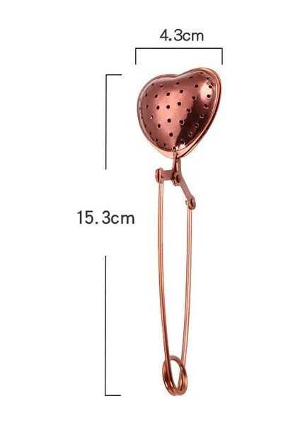 Stil 5 Yaratıcı Altın Çay Demlik Paslanmaz Çelik Kabuk Kalp Yıldız Desen Yeniden Kullanılabilir Çay Kahve Süzgeç Çay Araçları Demlik Aksesuarı 1 Adet (Yurt Dışından)