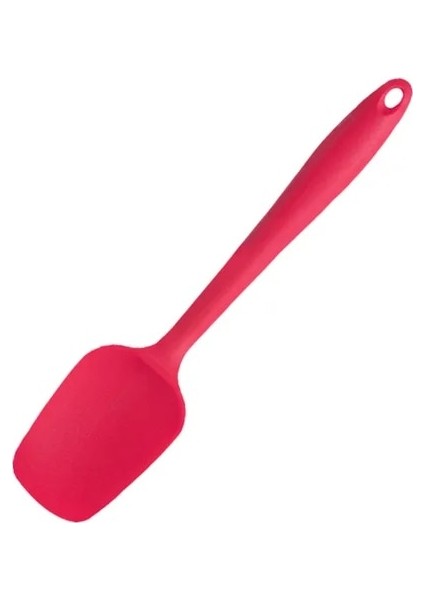 Kırmızı Sıcak Evrensel Isıya Dayanıklı Entegre Kolu Silikon Kaşık Kazıyıcı Spatula Dondurma Kek Mutfak Kolaylık Aracı Eşyaları (Yurt Dışından)