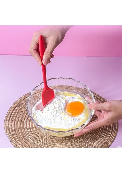 Kırmızı Sıcak Evrensel Isıya Dayanıklı Entegre Kolu Silikon Kaşık Kazıyıcı Spatula Dondurma Kek Mutfak Kolaylık Aracı Eşyaları (Yurt Dışından) fiyatları