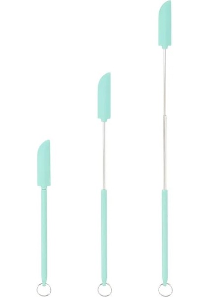 1 Adet Yeşil Bıçak Silikon Kazıyıcı Spatula Yağ Fırçası Geri Çekilebilir Kozmetik Şişe Reçel Kazıyıcı Krem Kek Spatula Barbekü Fırça Mutfak Aksesuarları (Yurt Dışından)
