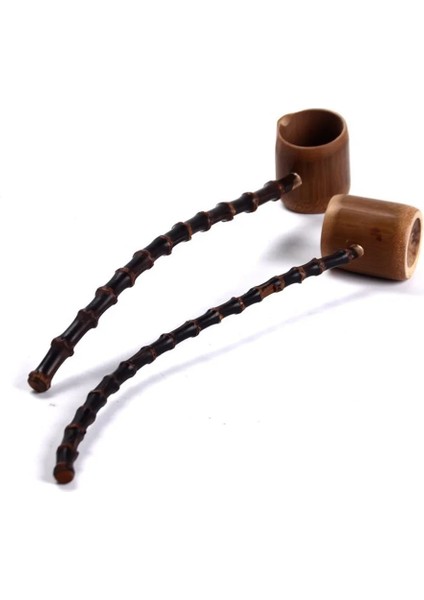 05 Bambu Su Kaşığı Çay Töreni Aksesuarları Bambu Uzun Saplı Kömürleşmiş Su Kaşığı Su Bambu Pota Kepçe Japon Tarzı (Yurt Dışından)