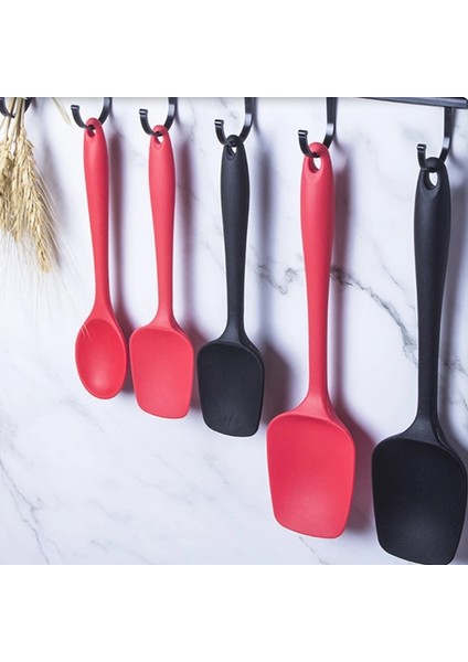 Kırmızı Sıcak Evrensel Isıya Dayanıklı Entegre Kolu Silikon Kaşık Kazıyıcı Spatula Dondurma Kek Mutfak Kolaylık Aracı Eşyaları (Yurt Dışından) modelleri