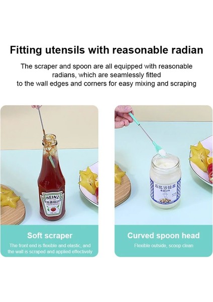1 Adet Yeşil Bıçak Silikon Kazıyıcı Spatula Yağ Fırçası Geri Çekilebilir Kozmetik Şişe Reçel Kazıyıcı Krem Kek Spatula Barbekü Fırça Mutfak Aksesuarları (Yurt Dışından)