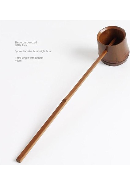 01 Kaşık Su Bambu Bambu Kazanı Kepçe Su Kepçe Bambu Uzun Saplı Kaşık Kaşık Kaşık Çay Seti Japon Tarzı Aksesuarlar Çay (Yurt Dışından)
