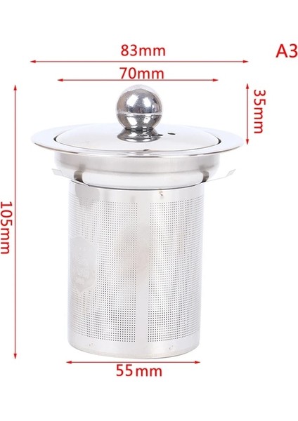 1pc S/m/l Yeniden Kullanılabilir Paslanmaz Çelik Çay Süzgeç Örgü Demlik Sepeti Gevşek Çay Yaprağı Demlikler Kupa Çaydanlık Teaware Için Bitki Filtresi (Yurt Dışından)