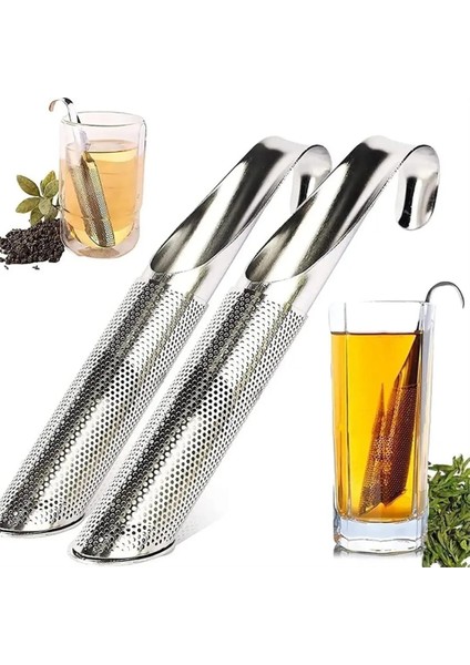 2 Adet Gümüş takım Süzgeç Çay Harmanlayıcı Seti Paslanmaz Çelik Teaware Demlik Çaydanlık (Yurt Dışından) fiyatları