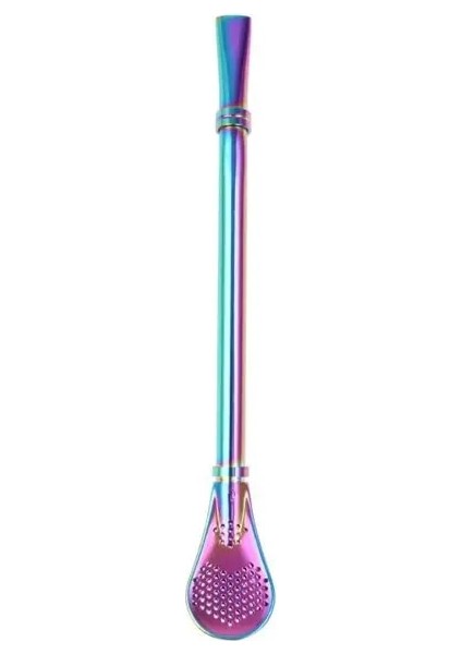 Renkli Paslanmaz Çelik Pipet Çay Filtresi El Yapımı Yerba Mate Çay Süzgeci Kabak Yıkanabilir Pipet Çay Aracı (Yurt Dışından)