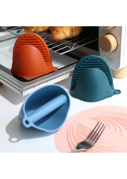 Yeşil Yarım Palmiye Haşlanma Önleyici Eldiven Modern Minimalist Silikon Isı Yalıtımı Pişirme El Kulak Placemat (Yurt Dışından) fiyatları