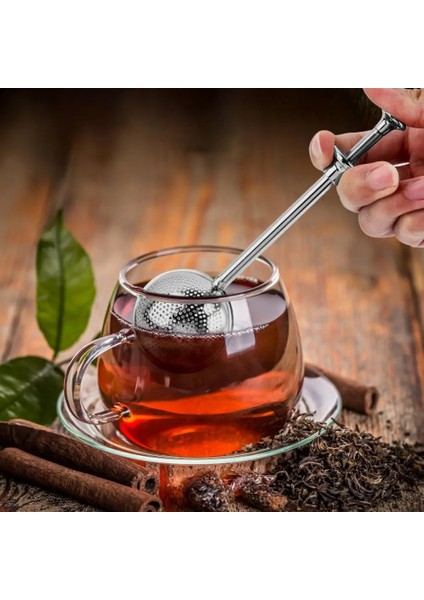 06 Örgü Çay Süzgeci Paslanmaz Çelik Çay Demlik Yeniden Kullanılabilir Metal Çay Poşeti Filtresi Gevşek Yaprak Yeşil Çay Süzgeci Kupa Demlik Teaware (Yurt Dışından)