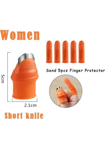 Kadın Kısa Bıçak Silikon Parmak Koruyucu Bıçak ile Meyve Sebze Için Başparmak Bıçak Parmak Koruma Nemli Yerleşimler Parmak Kesici Mutfak Alet (Yurt Dışından)