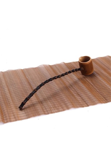 08 Japon Tarzı Kaşık Uzun Saplı Kömürleşmiş Çay Kaşığı Uzun Saplı Kazan Bambu Kökü Uzun Saplı Kaşık Su Kaşığı Bambu (Yurt Dışından)
