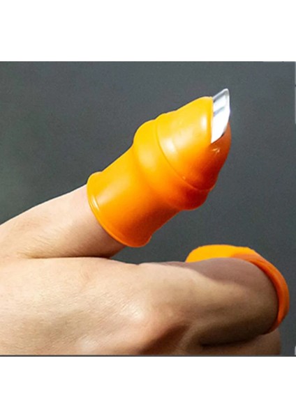 Iç Çap 2.5 cm 1 Takım Silikon Parmak Koruyucu Bıçak ile Meyve Sebze Başparmak Bıçak Parmak Koruma Mutfak Aletleri Mutfak Aksesuarları (Yurt Dışından) fırsatları