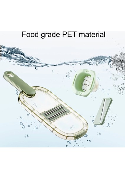 Şeffaf - Üç Bıçaklı 3'ü 1 Arada / 6'sı 1 Arada Çok Fonksiyonlu Sebze Dilimleyici Kesici Öğütücüler El Koruyuculu Dilimleyici Meyve Patates Doğrayıcı Havuç Rendesi (Yurt Dışından) fırsatları
