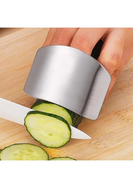 Tip 3 Paslanmaz Çelik Parmak Koruyucu Zırh Anti-Cut Parmak Koruma Mutfak Aletleri Güvenli Sebze Kesme El Koruyucu Mutfak Aletleri (Yurt Dışından)