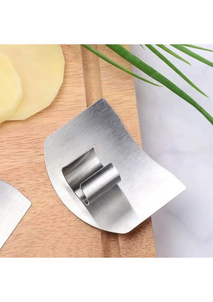 Tip 3 Paslanmaz Çelik Parmak Koruyucu Zırh Anti-Cut Parmak Koruma Mutfak Aletleri Güvenli Sebze Kesme El Koruyucu Mutfak Aletleri (Yurt Dışından)