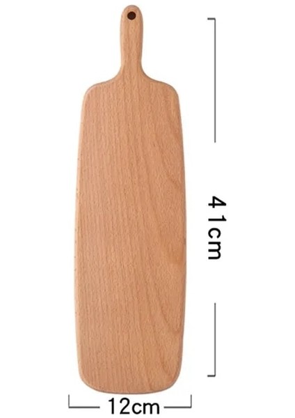 41X12X1.5 cm Yüksek Kaliteli Mutfak Ahşap Doğrama Blokları Kayın Ceviz Kesme Tahtası Pizza Ekmek Meyve Suşi Tepsisi Kaymaz Mutfak Doğrama (Yurt Dışından)