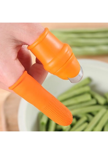 Kadın Silikon Eldiven Parmak Koruyucu Toplama Bitkiler Bahçe Aletleri Kesme Sebze Başparmak Bıçak Mutfak Aksesuarları Dişliler Makas (Yurt Dışından) indirimleri