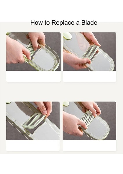 Yeşil - Üç Bıçaklı 3'ü 1 Arada / 6'sı 1 Çok Fonksiyonlu Sebze Dilimleyici Kesici Öğütücüler El Koruyuculu Dilimleyici Meyve Patates Doğrayıcı Havuç Rendesi (Yurt Dışından) fırsatları