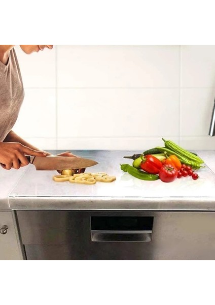 S 448B Kesme Tahtası Kaymaz Akrilik Pasta Tahtası Şeffaf Doğrama Tahtası Ev Mutfak Tezgahı Tezgahı Koruyucusu (Yurt Dışından) fırsatları