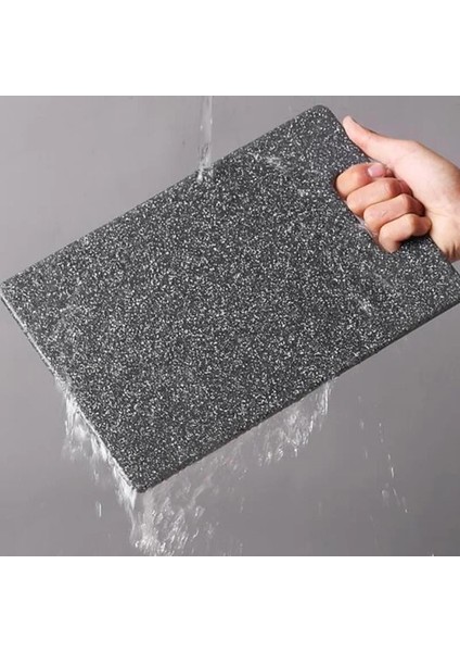 Siyah 30X20 cm Yeni Kare Kesme Tahtası Mermer Tahta Çevre Koruma Kesme Tahtası Plastik Mutfak Meyve Sebze Kesme Tahtası (Yurt Dışından)