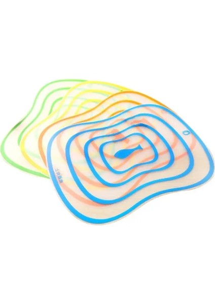 M 4 Adet/takım Taşınabilir Şeffaf Kesme Tahtaları Kaymaz Doğrama Blokları Breadboard Plastik Gıda Meyve Kesme Blokları Mutfak Için (Yurt Dışından)