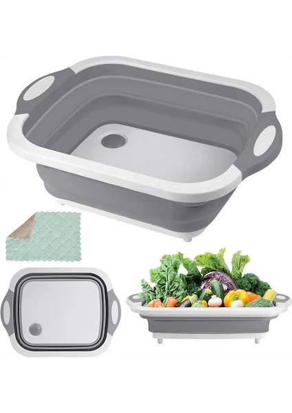 Mor 40X30X3.5CM Katlanır Kesme Tahtası Çok Fonksiyonlu Katlanabilir Lavabo Drenaj Sepeti Geri Çekilebilir Sebze Meyve Yıkama Doğrama Tahtası Mutfak (Yurt Dışından) indirimleri