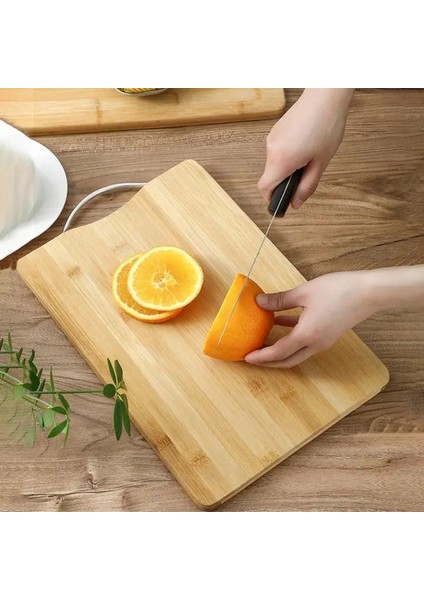 50X35 cm Ağır Ayakta Kesme Tahtaları Saplı Kalınlaşmak Bambu Blok Kaymaz Sebze Et Dilimleme Mat Kesme Tahtası Mutfak (Yurt Dışından)